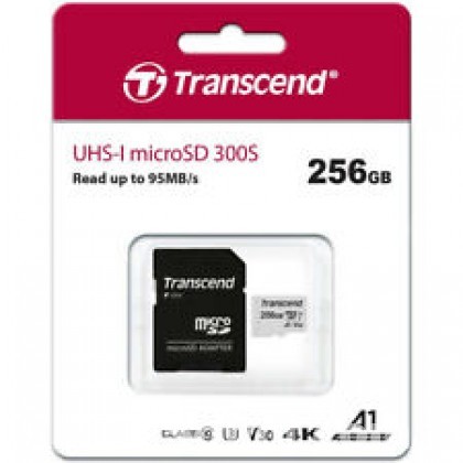 Transcend 256GB Micro SD UHS-I U3 Memory Card with Adapter